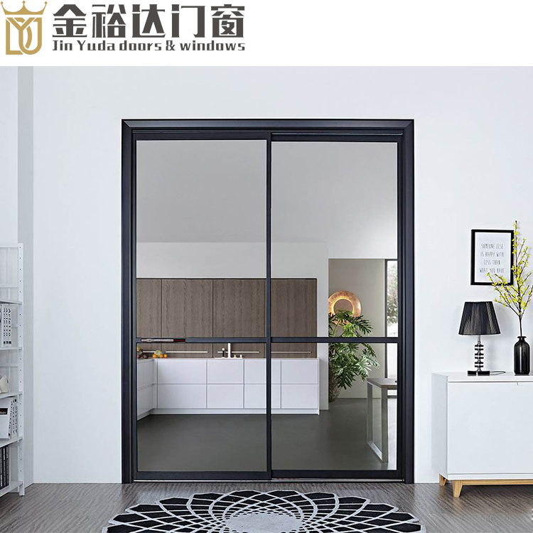 Custom panorama aluminium sliding door extremely narrow thin sitting room balcony office partition door