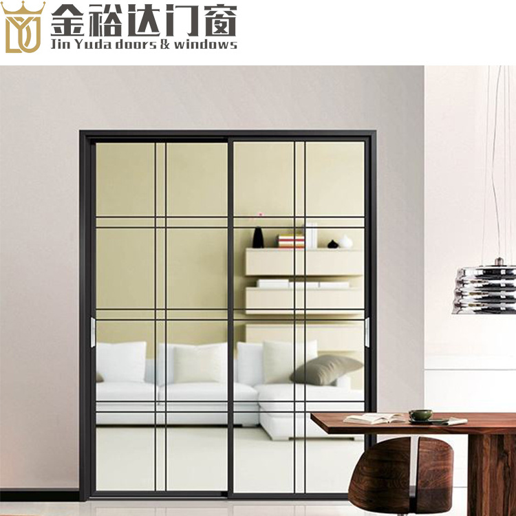 Custom panorama aluminium sliding door extremely narrow thin sitting room balcony office partition door