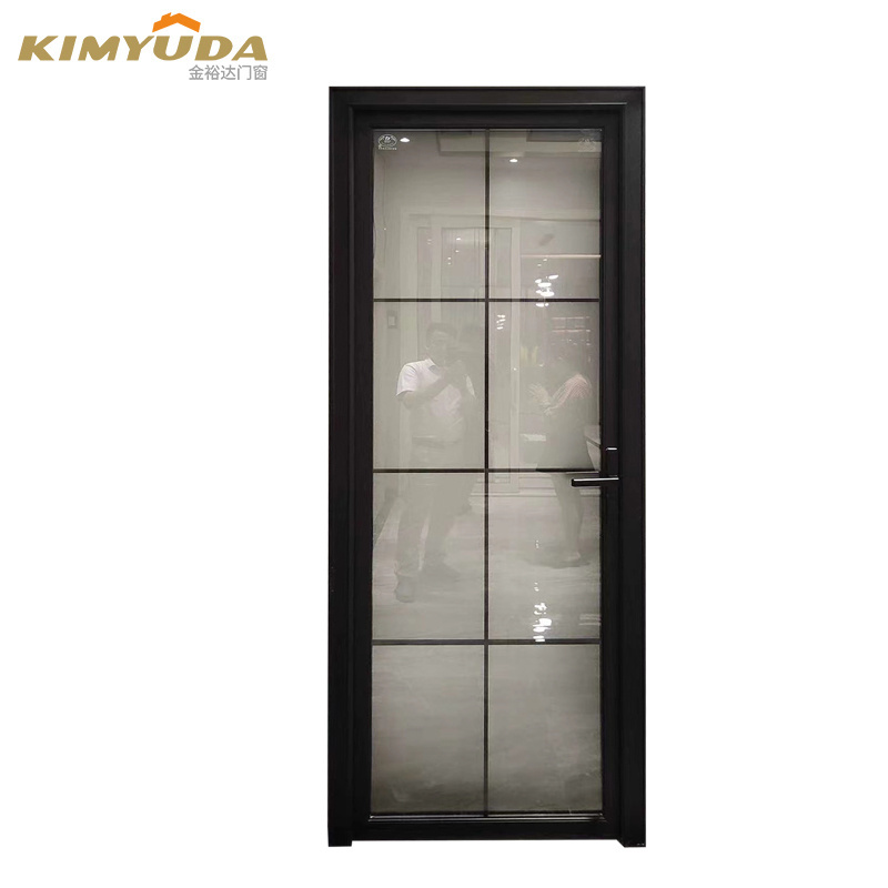 Hot Sale Waterproof Double-layer Tempered Glass Bathroom Frosted Aluminium Double Casement Dutch Door Modern Toilet Door