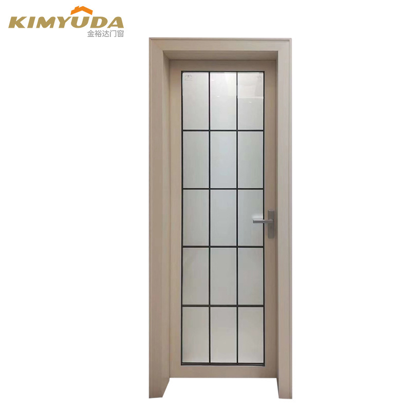 Hot Sale Waterproof Double-layer Tempered Glass Bathroom Frosted Aluminium Double Casement Dutch Door Modern Toilet Door