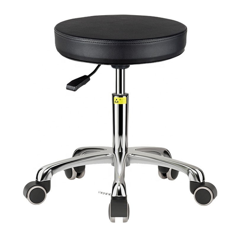 Factory direct commercial ESD lab stool for Laboratory workshop school office simple leather