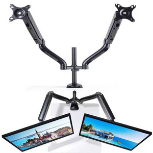 Gas Spring monitor desk mount Dual Monitor Computer Stand/Holder Adjustable Monitor Swing Arm