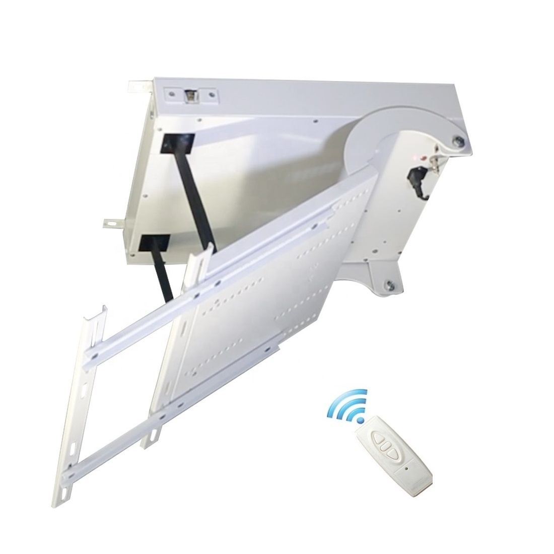 Automatic Flip drop down 180 degrees TV lift electric remote TV lifting mechanism motorized ceiling TV lift