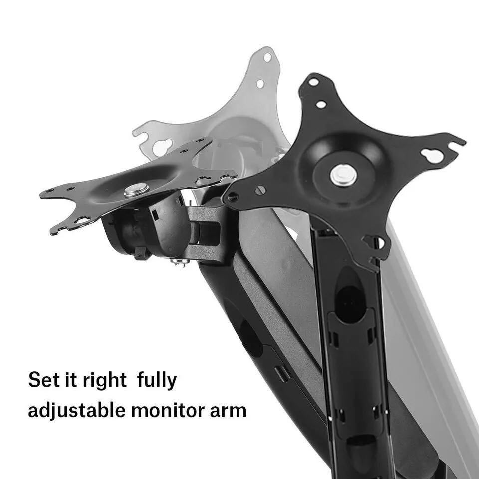 Gas Spring monitor desk mount Dual Monitor Computer Stand/Holder Adjustable Monitor Swing Arm