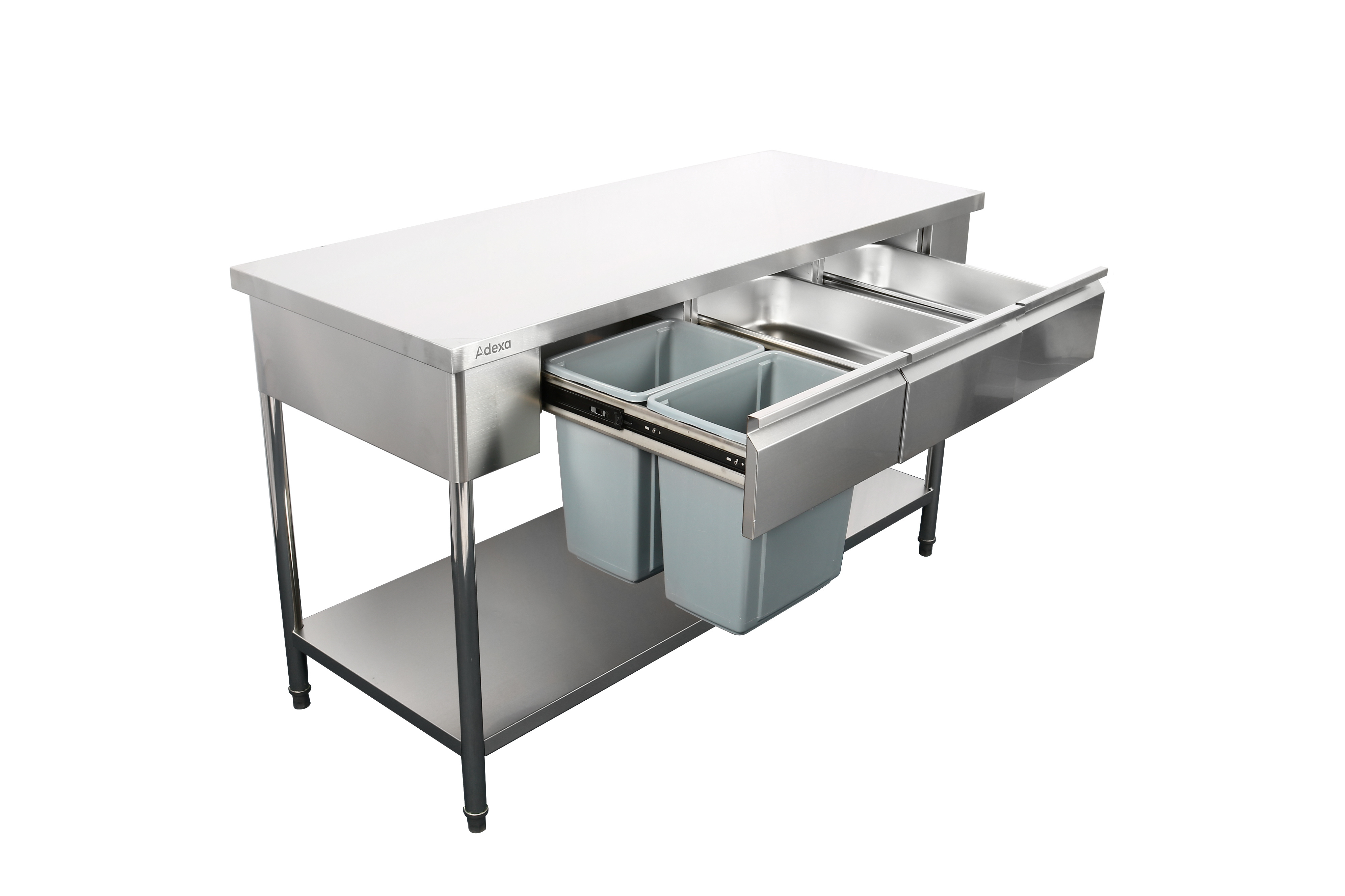 Hotels Restaurant Kitchen Equipment Stainless Steel Working Table with Drawers Work Bench