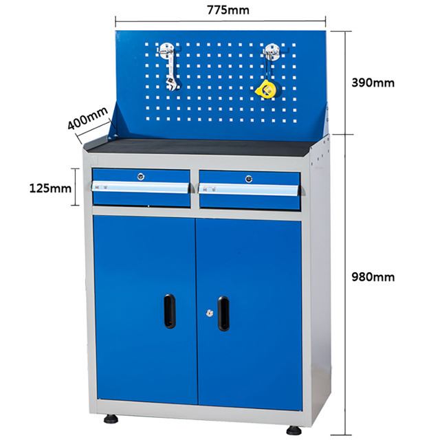 Kinbox Steel Drawer Storage Workbench for Industrial Garage