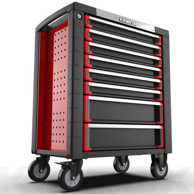 Ningbo Kinbox 8 Drawer Professional Mechanical Hand Tool Rolling Chest Trolley,Garage Storage Boxes