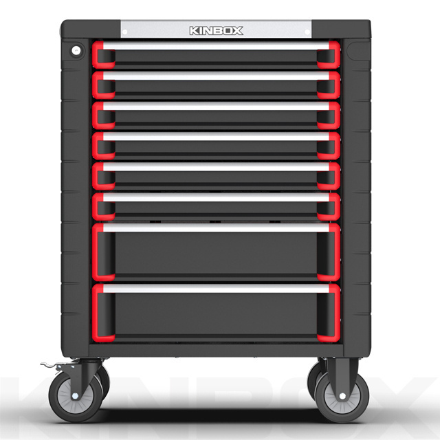 Ningbo Kinbox 8 Drawer Professional Mechanical Hand Tool Rolling Chest Trolley,Garage Storage Boxes