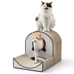 Small Animal House Cat Condo Pet Cat Furniture Cat Scratcher Made of Durable Cardboard