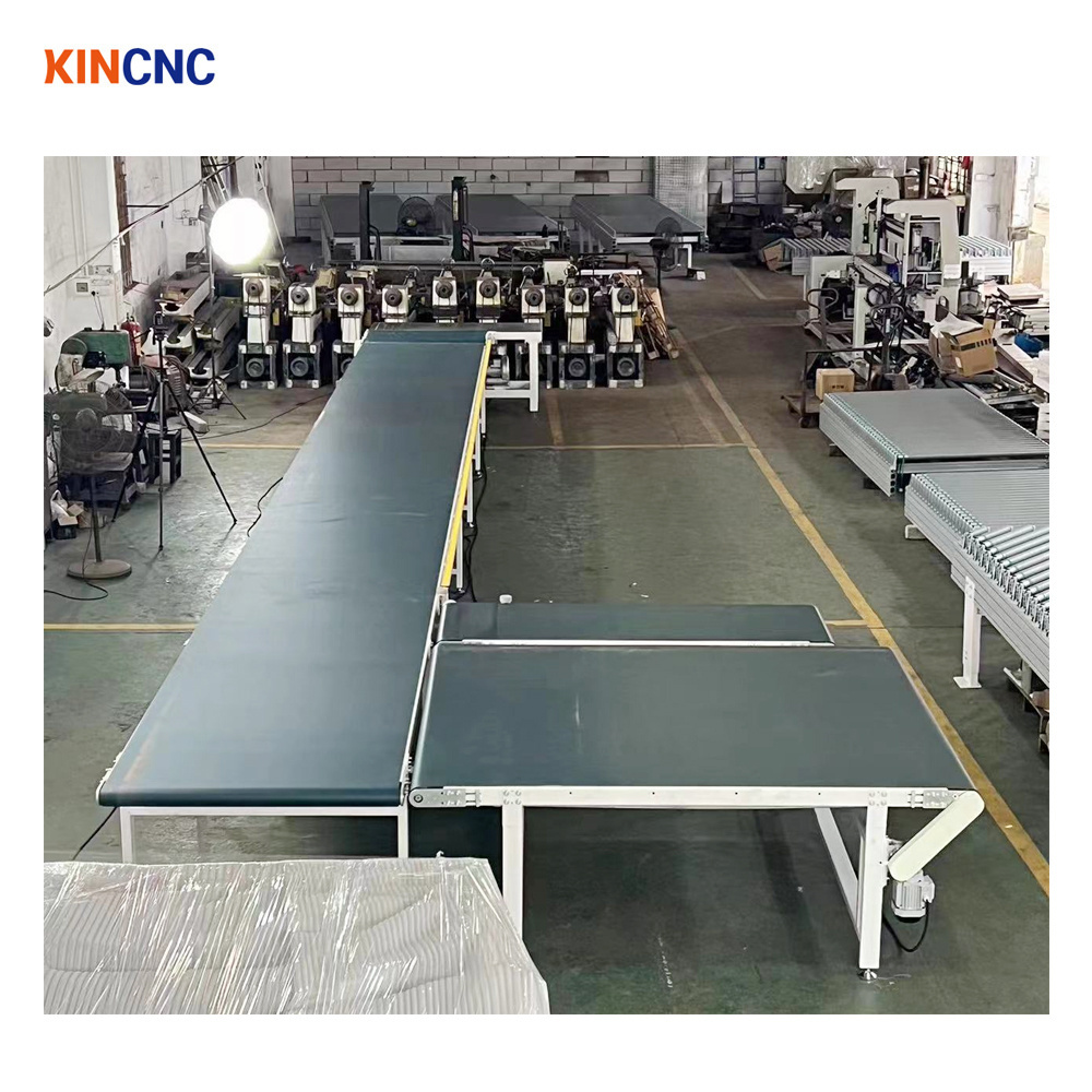 Industrial edge banding machine wood panel board pvc automate conveyor belt system machine price return conveyor for edge bander