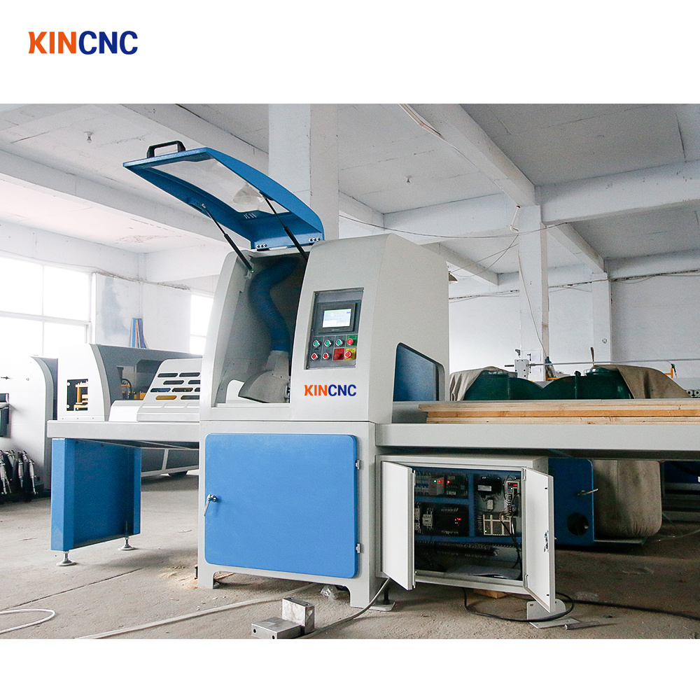 KINCNC Semi-Auto Cut Off Saw Machine Large Circular Saw Blades Wood Optimizing Cross Pneumatic Cut Off Jump Saw