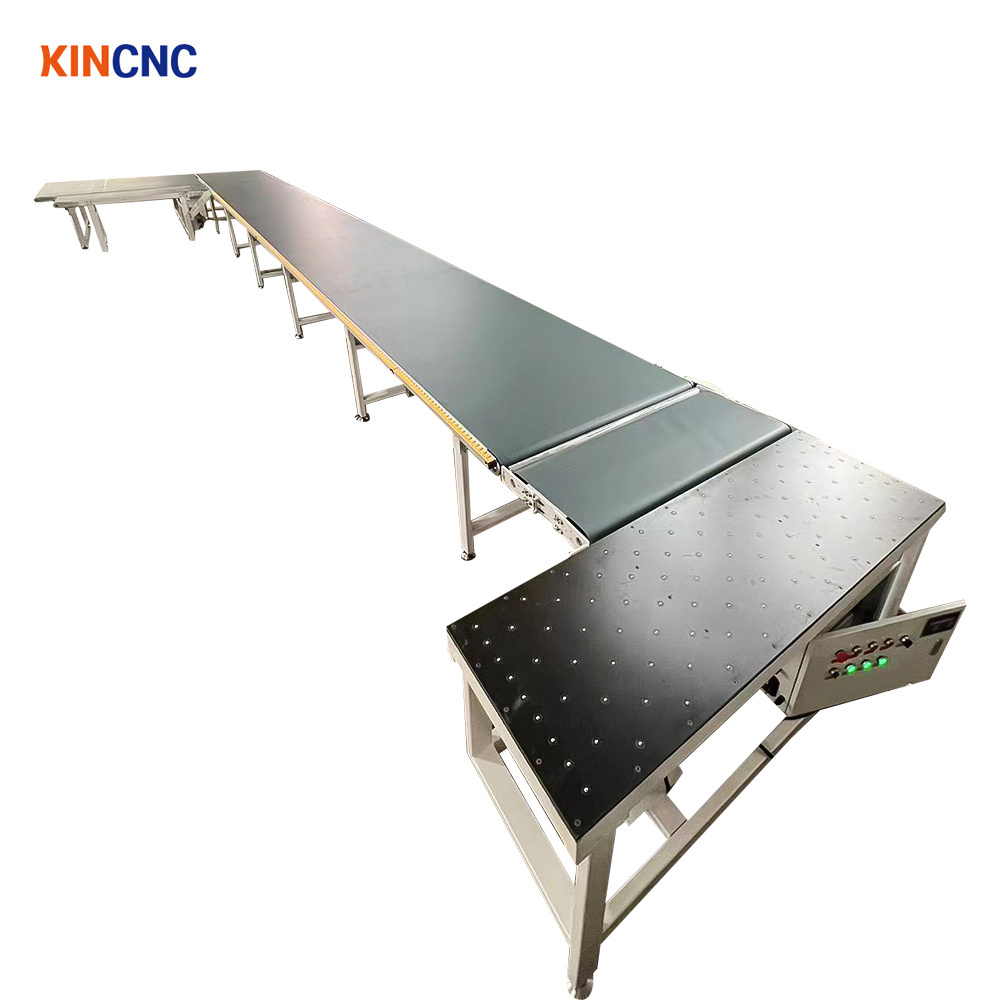 Industrial edge banding machine wood panel board pvc automate conveyor belt system machine price return conveyor for edge bander