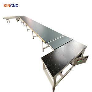 Industrial edge banding machine wood panel board pvc automate conveyor belt system machine price return conveyor for edge bander