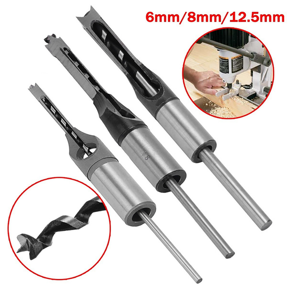 KINCNC Woodworking Square Hole Drill Bits 25mm Wood Spade Flat Mortise Chisel Carving Boring Core Drill Bit Tools