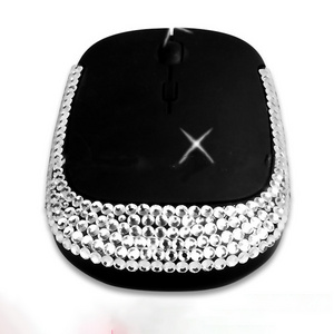 novelty gifts crystal bling Wireless computer mouse