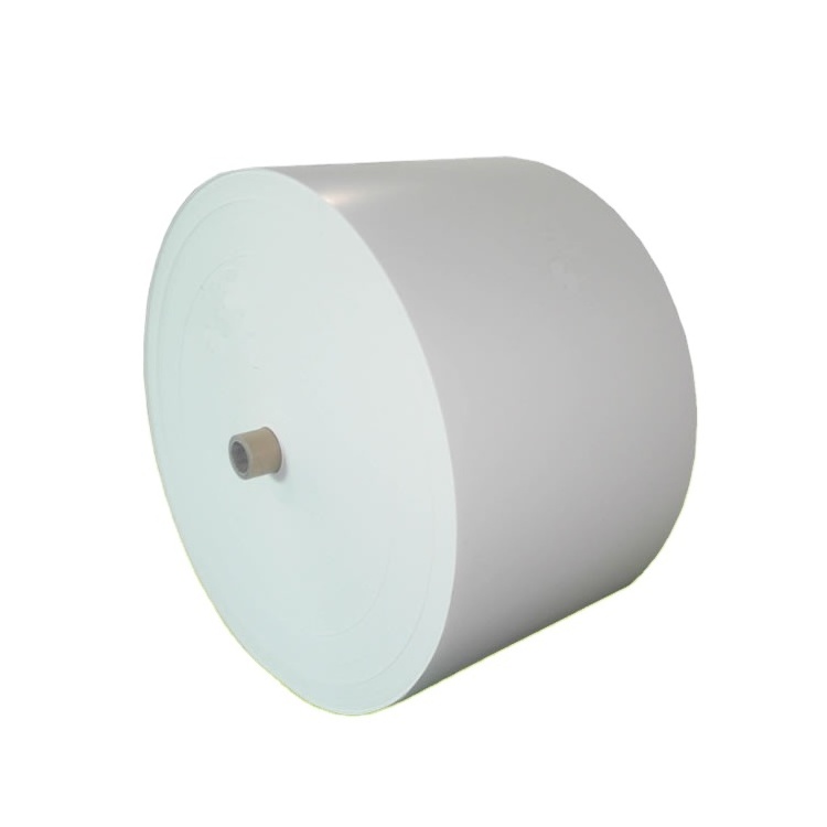 PE Coated White Cup Paper Roll Waterproof Single White Beverage Offset Printing Virgin Wood Pulp