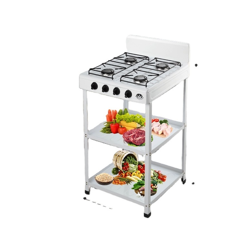 Free Standing Stove 4 Burners Gas Cooktops Gas Cooker with Stand Feet