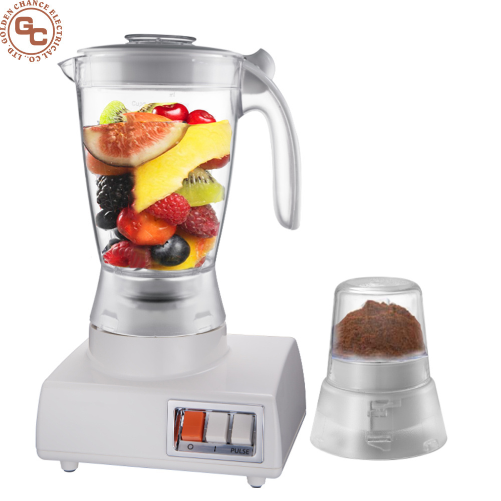 650W Blender with1.5L Jar and 50g Grinder Cup Smoothie Blenders and Food Processor Combo for Kitchen with 2 Speeds and Pulse