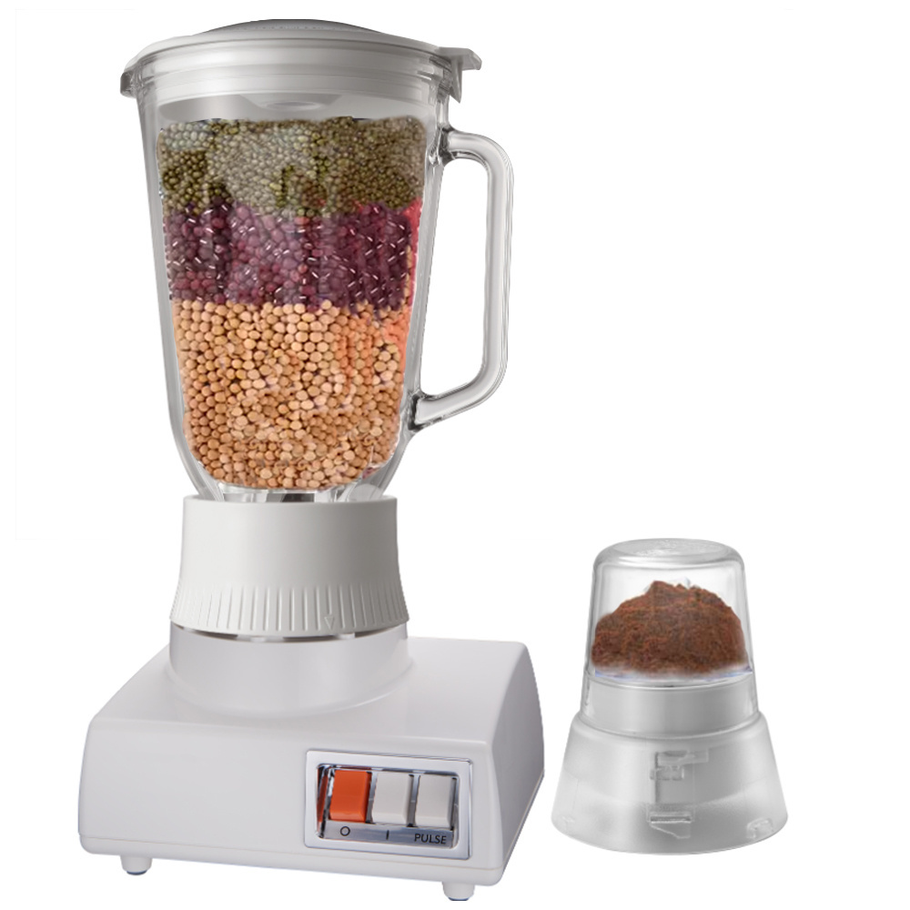 Blenders and Food Processor Combo for Kitchen 2 in 1 Smoothies Blender with Meat Chopped Coffee Grinding