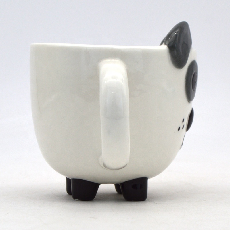 Creative 3D dog mug cute animal mugs wholesale tea milk coffee cups customize stoneware mug