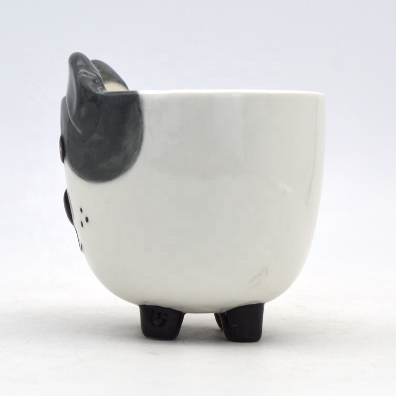 Creative 3D dog mug cute animal mugs wholesale tea milk coffee cups customize stoneware mug