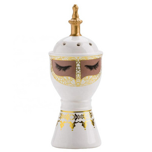 Ceramic bakhoor incense burner , unique ceramic middle east incense burner, Oud Resin Frankincense