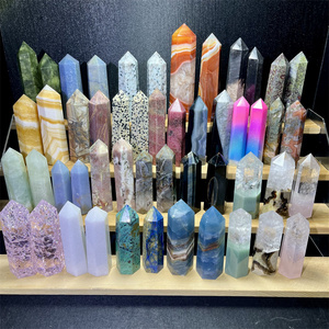 Wholesale Natural Healing Stones Mixed Crystal  Tower Poing  Wand For Gift