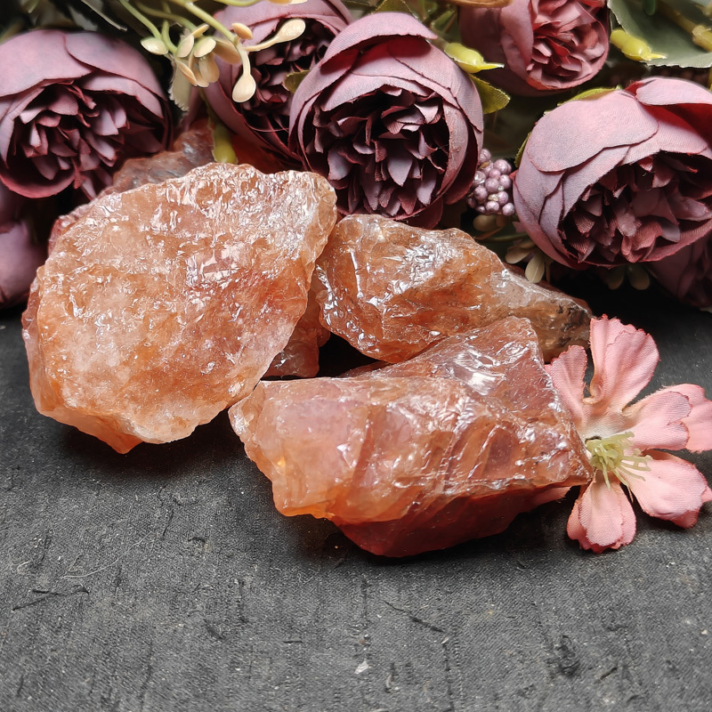 Bulk Wholesale Natural Gem Quartz Red Fire Quartz Gravels rock crystal Gemstone Stone Reiki Rough