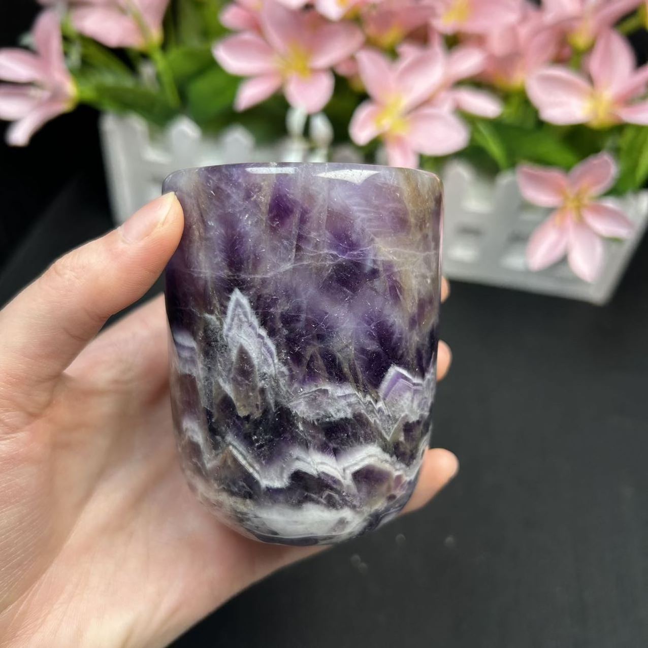 Customization Hand Craft Crystal Cup Dream Amethyst Cup For Gift Fengshui Home Decoration