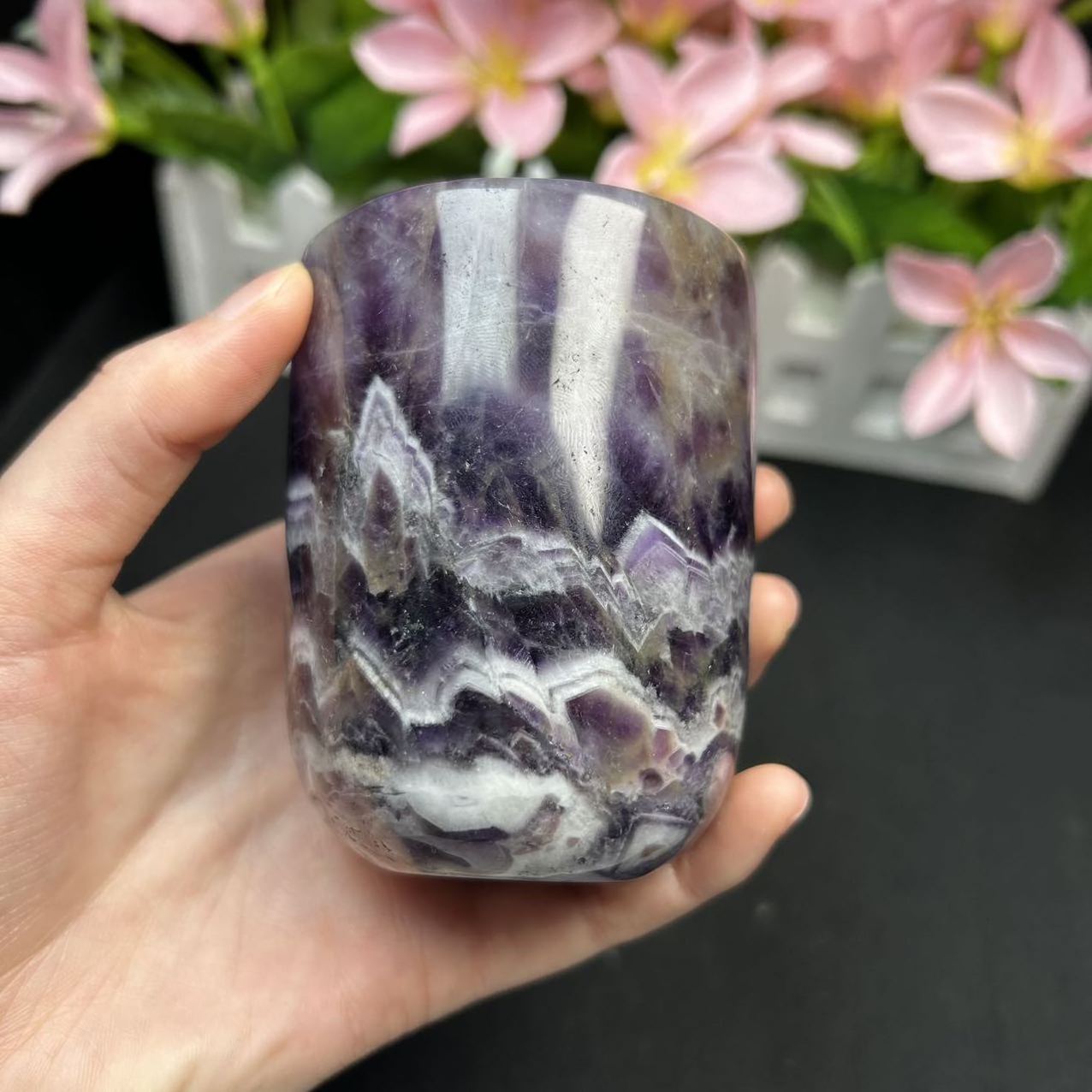 Customization Hand Craft Crystal Cup Dream Amethyst Cup For Gift Fengshui Home Decoration