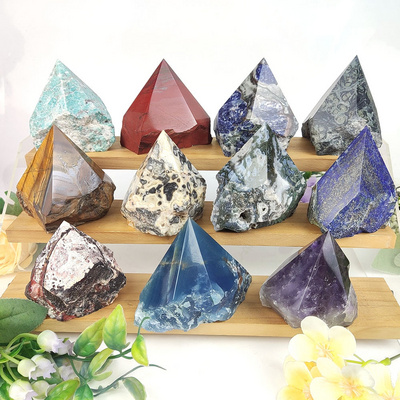 Natural crystal raw stone point crystal rough stone point gemstone for decoration