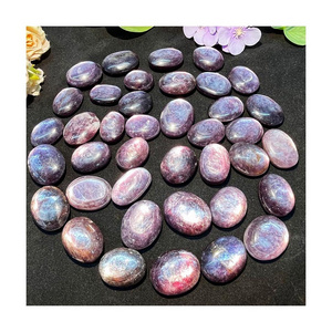 New Arrival Natural Crystal Craft Healing Stones Purple Mica Palm for Decoration