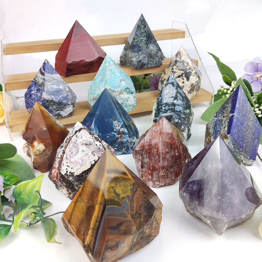 Natural crystal raw stone point crystal rough stone point gemstone for decoration