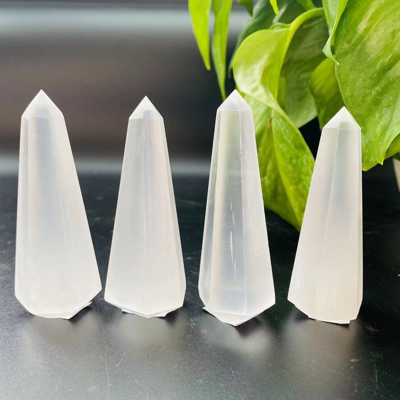 Wholesale Modern selenite Jewelry Ring Display Stand Holder