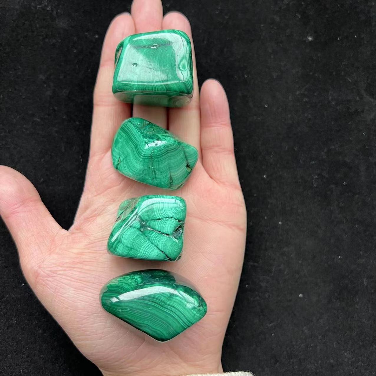 Polished Natural Malachite tumbled stone 2-3 cm High Quality crystal tumble gemstone for healing