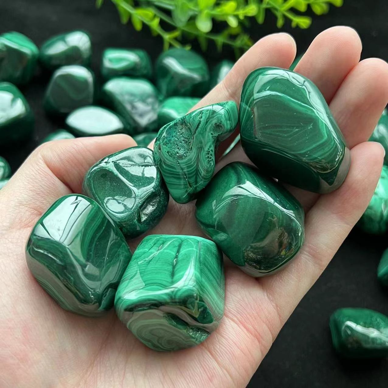 Polished Natural Malachite tumbled stone 2-3 cm High Quality crystal tumble gemstone for healing