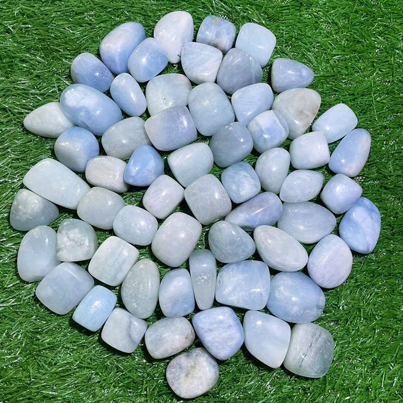 Wholesale Price Aquamarine Crystal Tumble Natural Aquamarine Quartz Tumbled Crystals Stone Bulk Sale