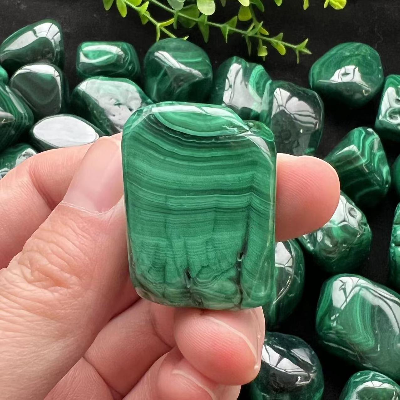 Polished Natural Malachite tumbled stone 2-3 cm High Quality crystal tumble gemstone for healing