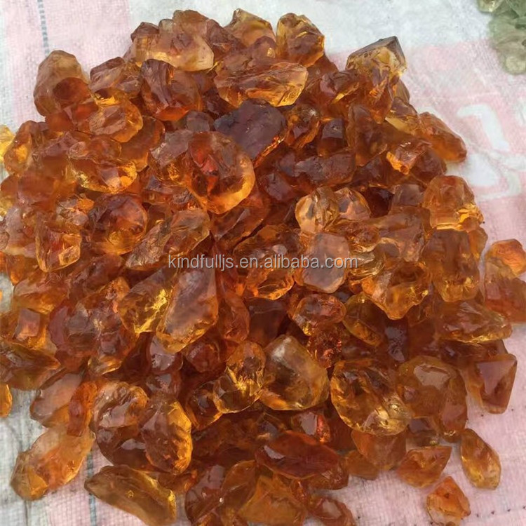 Semi Precious Stone Good Quality Yellow Natural Citrine Rough Stones