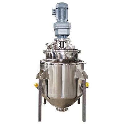 Stainless steel high pressure stirred chemical reactor continuous mixing jacketed reactor tank