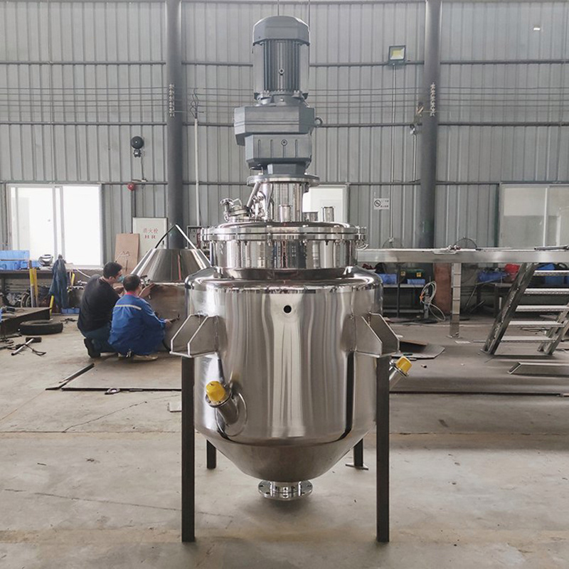 Stainless steel high pressure stirred chemical reactor continuous mixing jacketed reactor tank