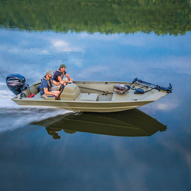 Kindle 17 Foot Factory Price  Aluminum Fishing Painted Aluminum Jon Boat with Side Console for Sale