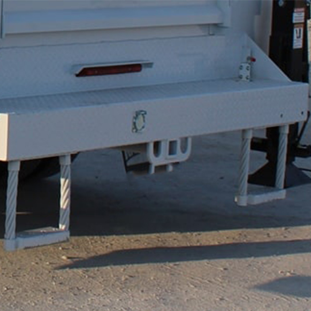 Ecocampor Popular Light Weight Crane Truck Service Bed For Pickup Body Canopy RV With Ladder Racks And Lift Gates