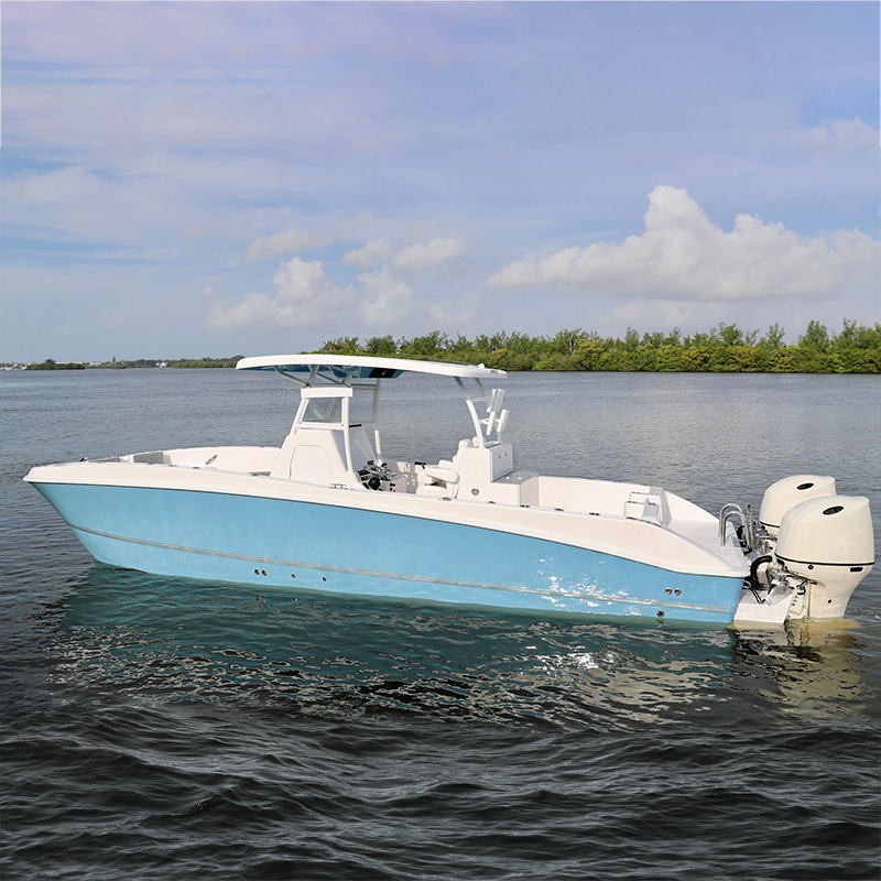 2022 Kinocean Best 28ft 8 Man Center Console Luxury Fiberglass Fishing Boat for Sale