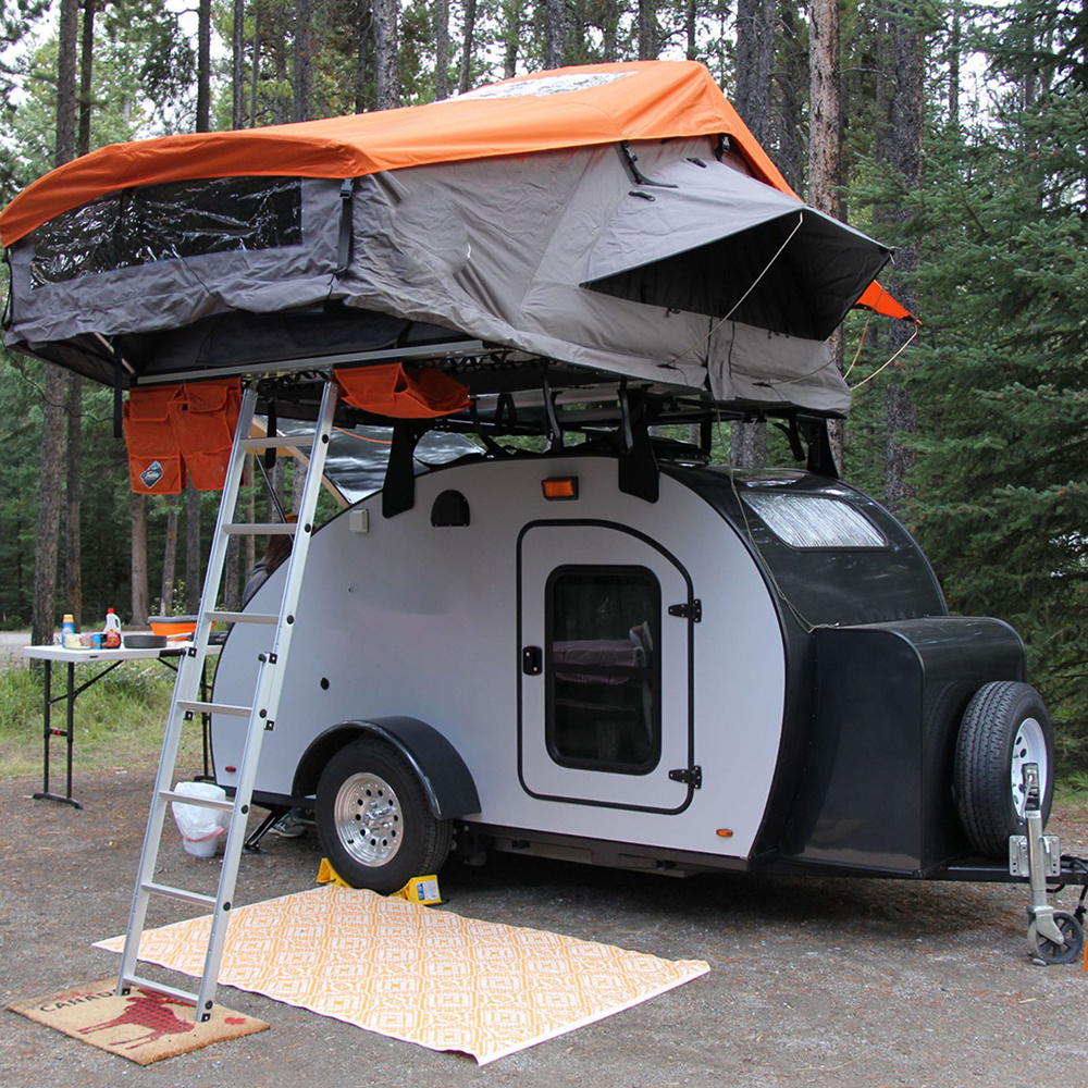 Chinese Manufacturer Overland Teardrop Camper trailer With Solar Panels