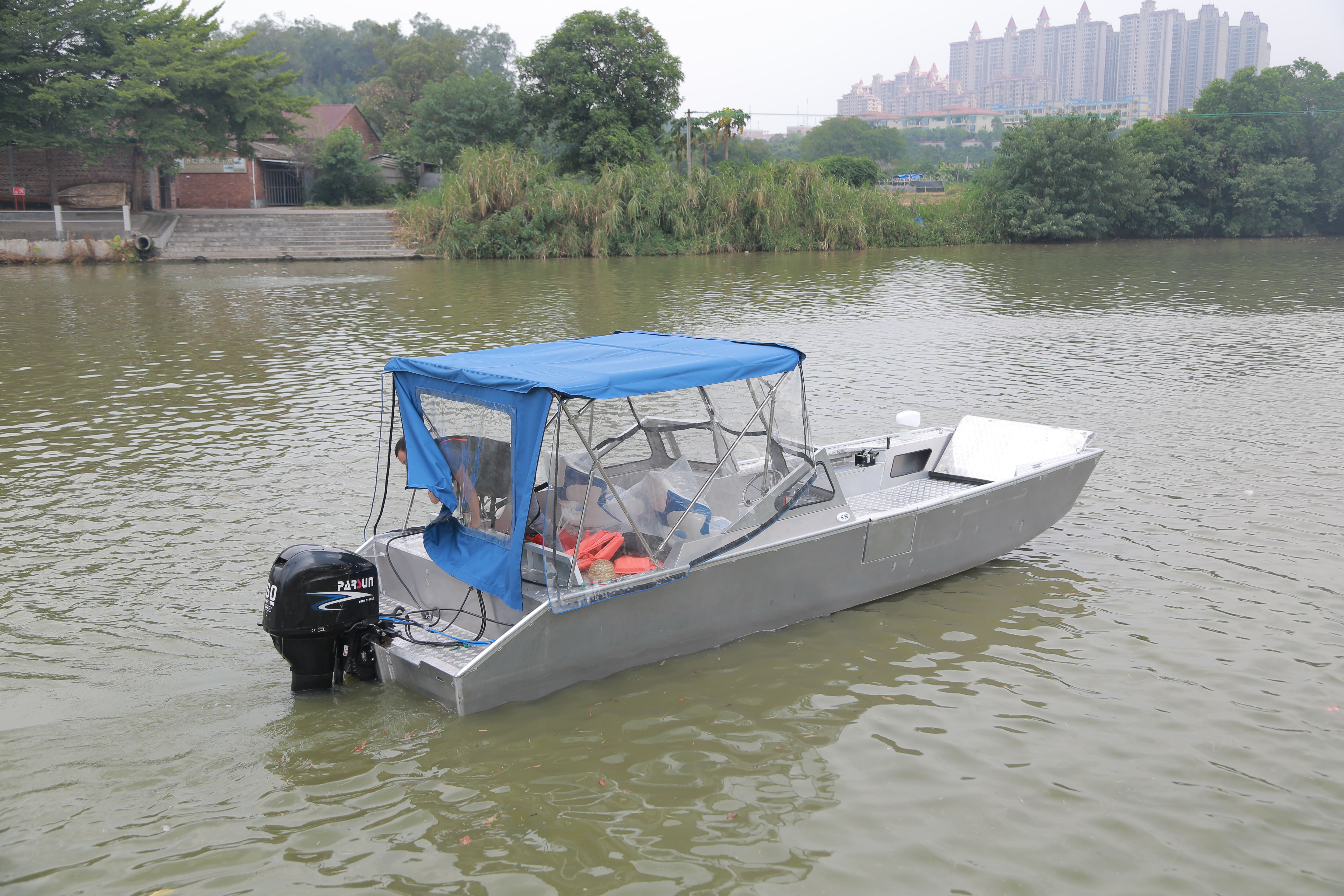 21ft Full Welded Small Aluminum Boat/ Fishing Landing Craft/ Cargo Ship for Sale