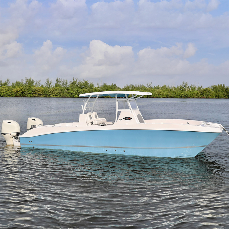 2022 Kinocean Best 28ft 8 Man Center Console Luxury Fiberglass Fishing Boat for Sale