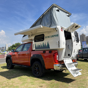 Ecocampor 4x4 Fiberglass Truck Camper Slide on Campers with Toilet and Inside Kitchen for sale