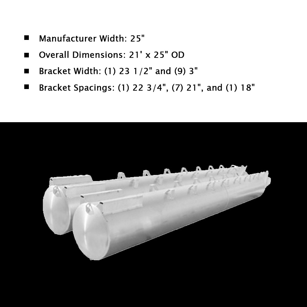 Kinocean Small Aluminum Replacement Transom River Motorized float tubes of Pontoon Boat for sale (15ft/16ft/17ft/ 18ft/19ft )