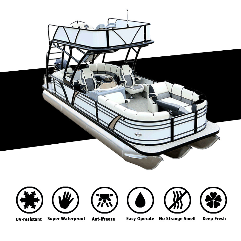 Kinocean Double decker party barge floating pontoon boat with slide